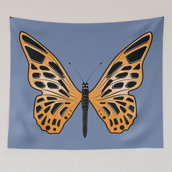 Item preview, Butterfly Throw blanket by yssab - Brown and Black designed and sold by yssab.