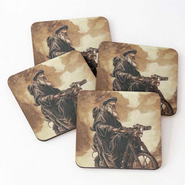 Item preview, Theologian John Calvin Riding a Motorcycle designed and sold by nationrandom.
