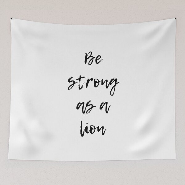 Item preview, be strong as a lion designed and sold by DoraHappy.