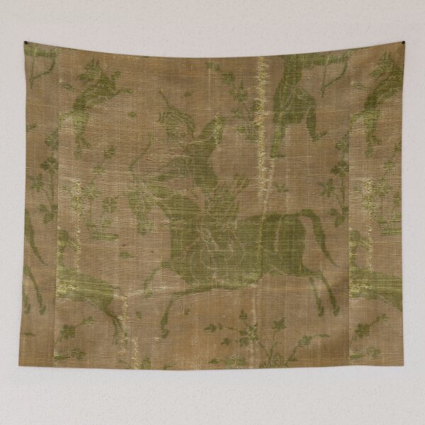 Item preview, Renaissance Era Toile Hunt Scene Textile Print designed and sold by Elizabeth Szkirpan.
