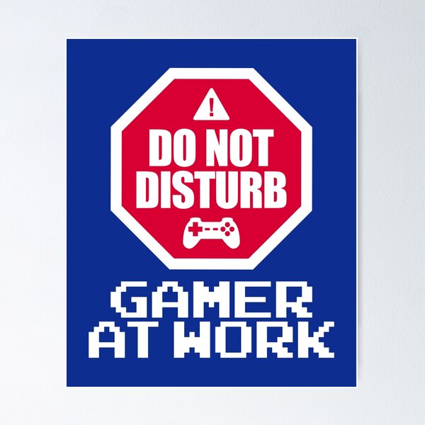 Artikel-Vorschau von Gamer bei der Arbeit, designt und verkauft von VomHaus.