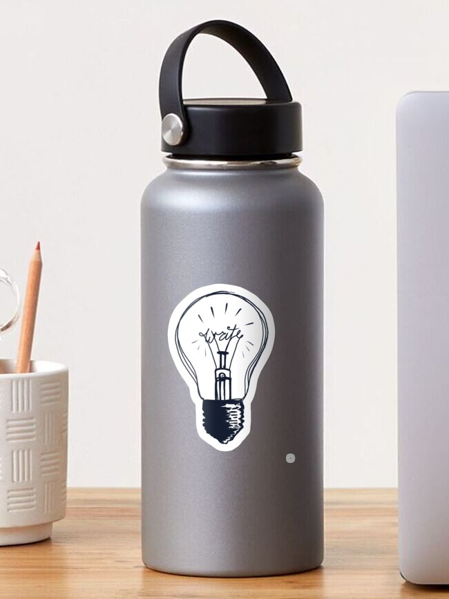 Thumbnail 1 of 3, Sticker, The Write Light designed and sold by alwaysthewriter.