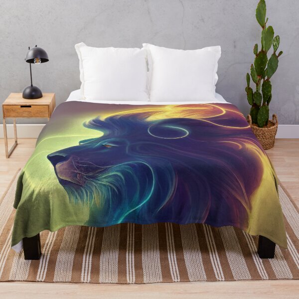 Item preview, A colourful spectral lion designed and sold by FuturITsic.Synthography.