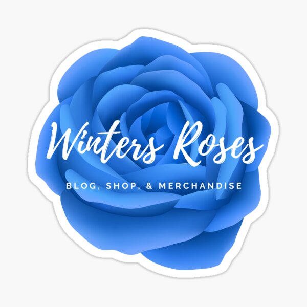 Winters Roses Blue Rose Sticker