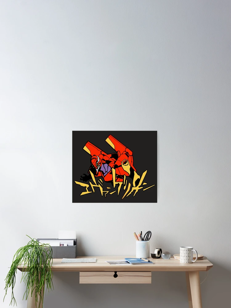 Thumbnail 2 of 3, Poster, Eva 02 designed and sold by Sakuga Drip.