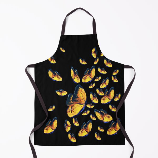 Item preview, Gold Butterflies with Black Background designed and sold by atroffire.