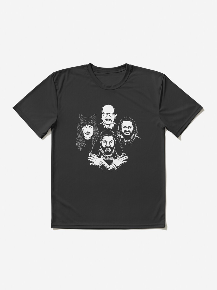 Aperçu 2 sur 7. T-shirt respirant avec l'œuvre Les vampires d'Halloween : ce que nous faisons dans l'ombre créée et vendue par designfaiqa.