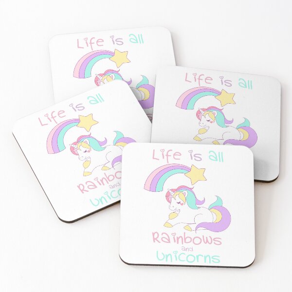 Item preview, Life Is All Rainbows and Unicorns designed and sold by nerdchild.