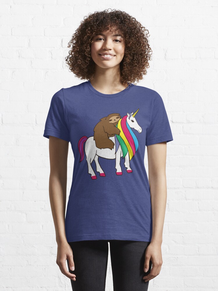 Download "Cute Unicorn Sloth Rainbow Shirt For Girls Women" T-shirt ...