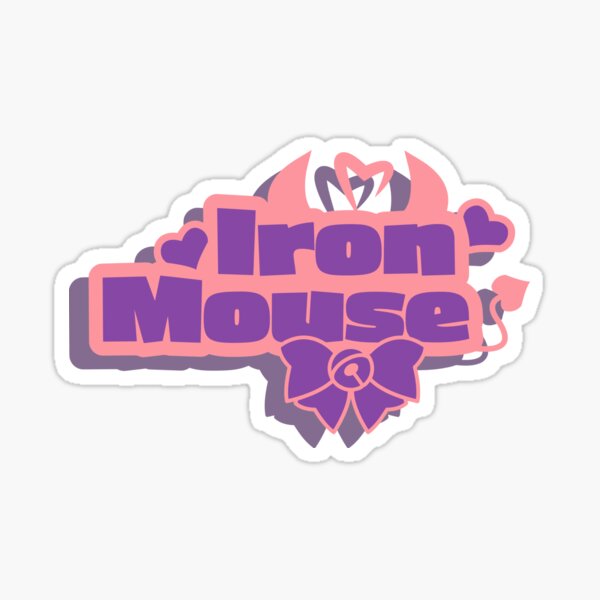 Ironmouse Merch Ironmouse Logo Sticker For Sale By Rayessaya Redbubble