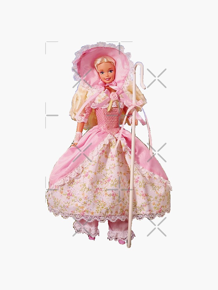 Kawaii Little Bo Peep Barbie Doll Sticker for Sale by knickeryknackry Redbubble