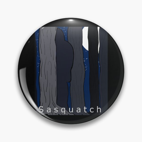 Artikelvorschau, Sasquatch Bigfoot Hides in the Trees of the Forest entworfen und verkauft von DMcK Designs.