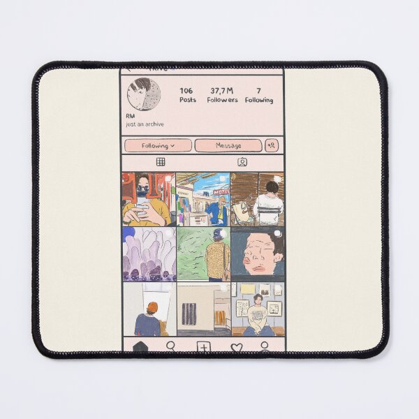 Item preview, namjoon instagram designed and sold by MomosDrawing.