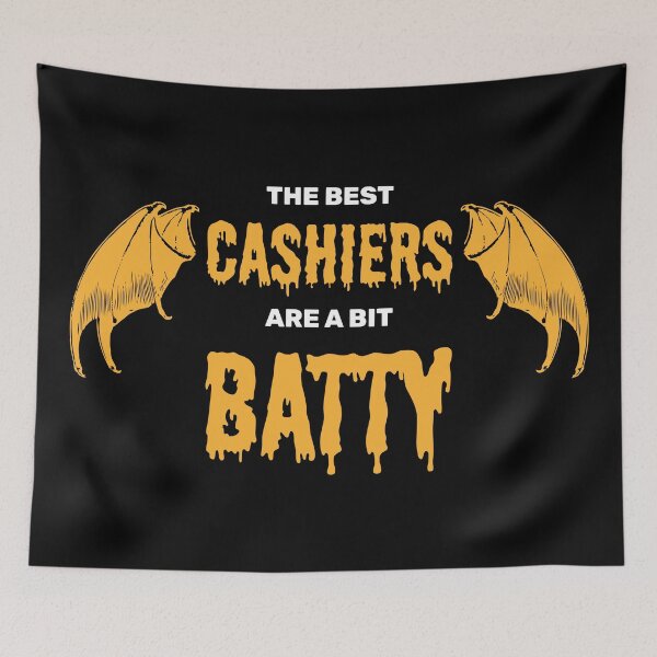Item preview, The best cashiers are a bit batty halloween spooky bat designed and sold by absolutdesign.