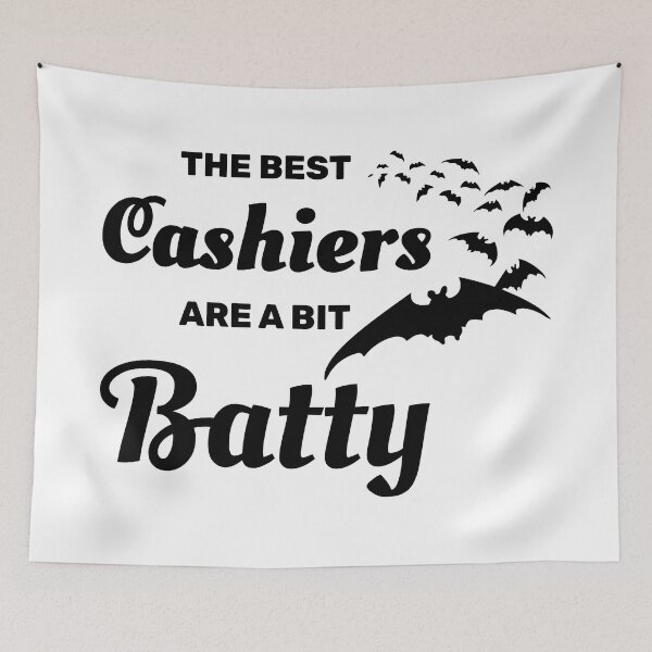 Item preview, The best cashiers are a bit batty halloween spooky bat designed and sold by absolutdesign.