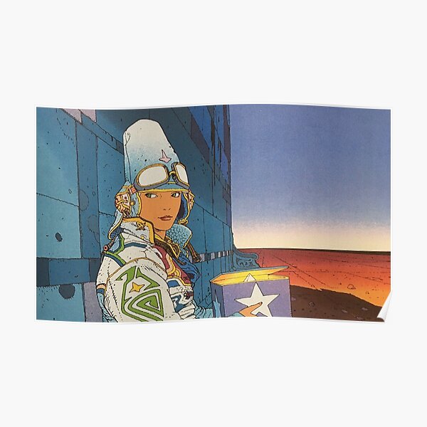 jean giraud moebius assis Poster