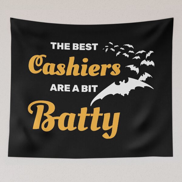 Item preview, The best cashiers are a bit batty halloween spooky bat designed and sold by absolutdesign.