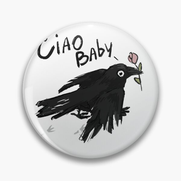 Item preview, Crow with a flower designed and sold by RNIArt.