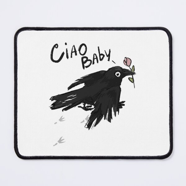 Item preview, Crow with a flower designed and sold by RNIArt.
