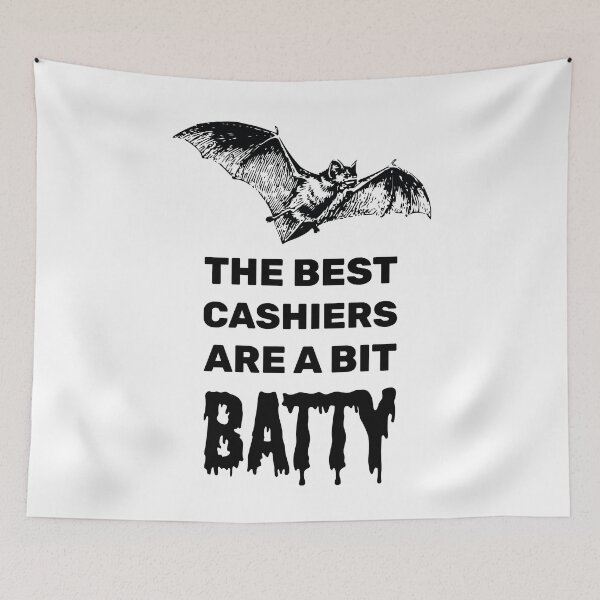 Item preview, The best cashiers are a bit batty halloween spooky bat designed and sold by absolutdesign.