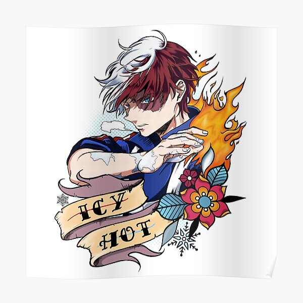 Todoroki Fan Art Posters For Sale Redbubble