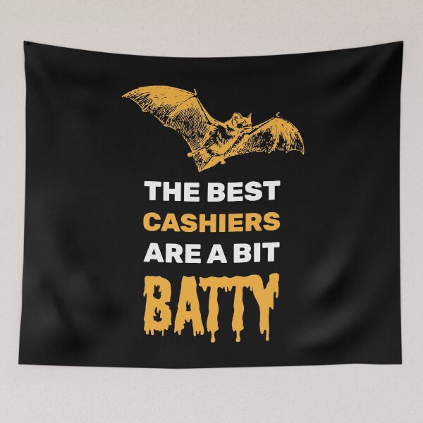 Item preview, The best cashiers are a bit batty halloween spooky bat designed and sold by absolutdesign.