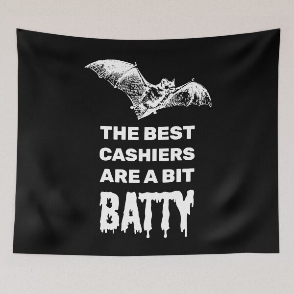 Item preview, The best cashiers are a bit batty halloween spooky bat designed and sold by absolutdesign.
