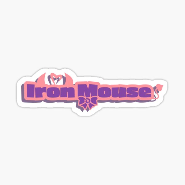 "Ironmouse Merch Ironmouse Logo" Sticker for Sale by RayessAya | Redbubble