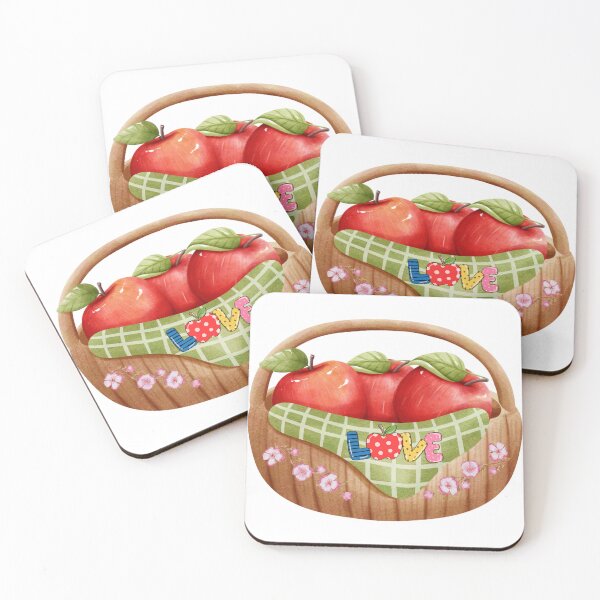 Item preview, Rustic Apple Basket with Apple Blossom designed and sold by silviaol.