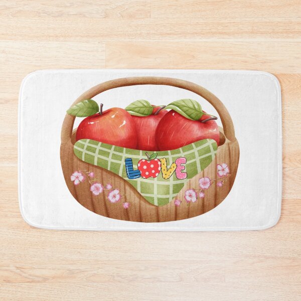 Item preview, Rustic Apple Basket with Apple Blossom designed and sold by silviaol.