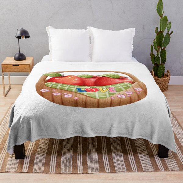 Item preview, Rustic Apple Basket with Apple Blossom designed and sold by silviaol.