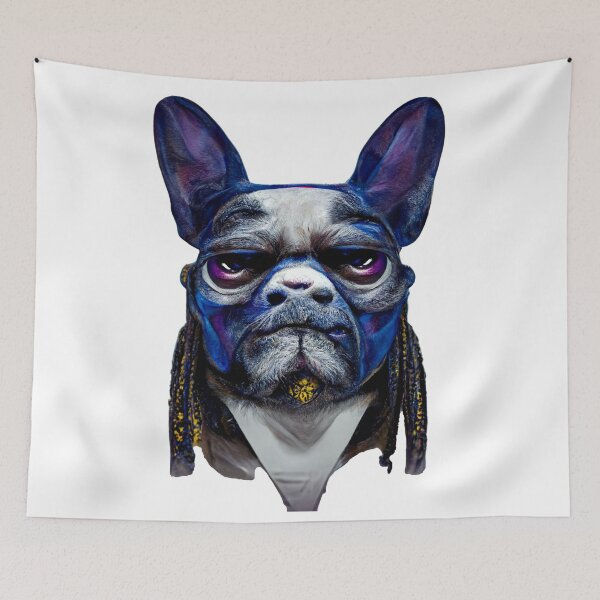 Item preview, French Bulldog with a human face designed and sold by JMKphotos.