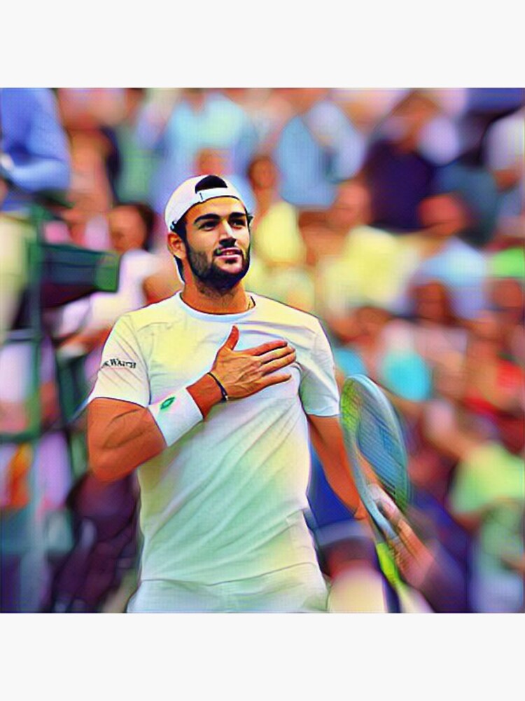 &ldquo;Matteo berrettini " Sticker for Sale by Souhilatm | Redbubble