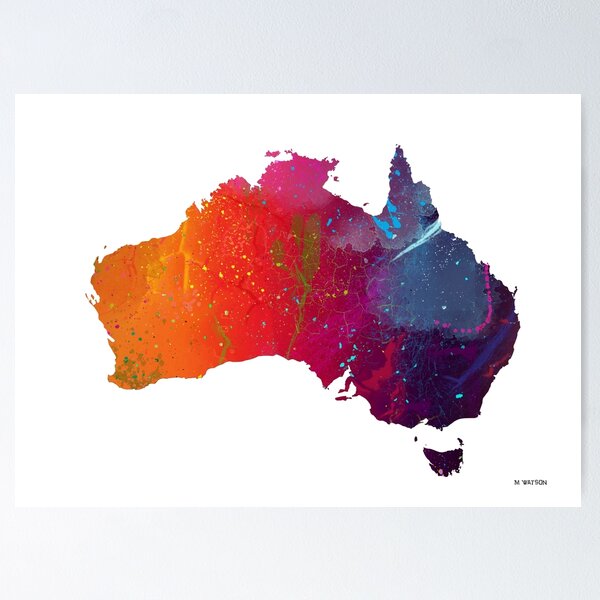 Item preview, Australia Map 1 designed and sold by Marlene Watson-Hall.