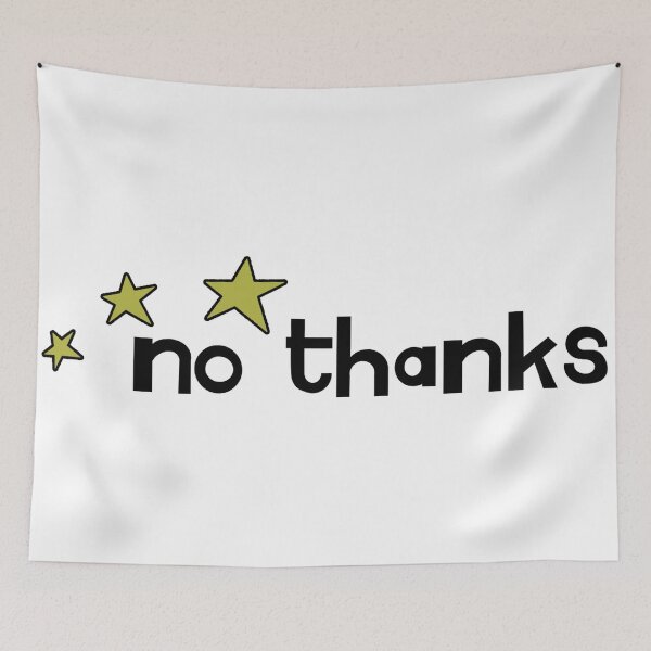 Item preview, no thanks designed and sold by ReverendMothman.