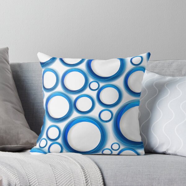 Item preview, Blue circles designed and sold by Patternalized.