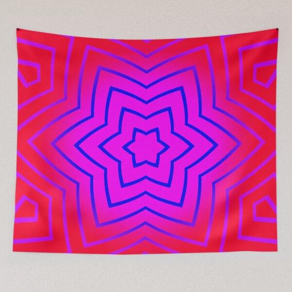 Item preview, MAGIC Purple Blue star pattern designed and sold by BubbleCrumbs.