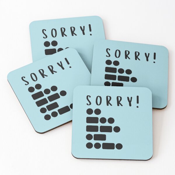Item preview, Sorry! IDGAF with morse code  designed and sold by BrainChaos.