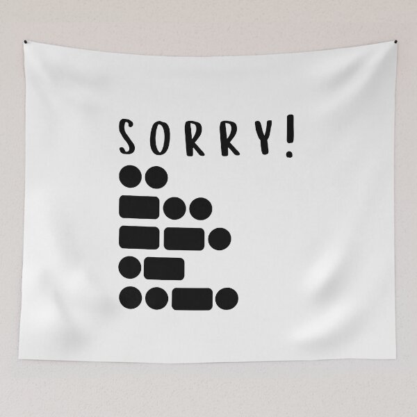 Item preview, Sorry! IDGAF with morse code  designed and sold by BrainChaos.