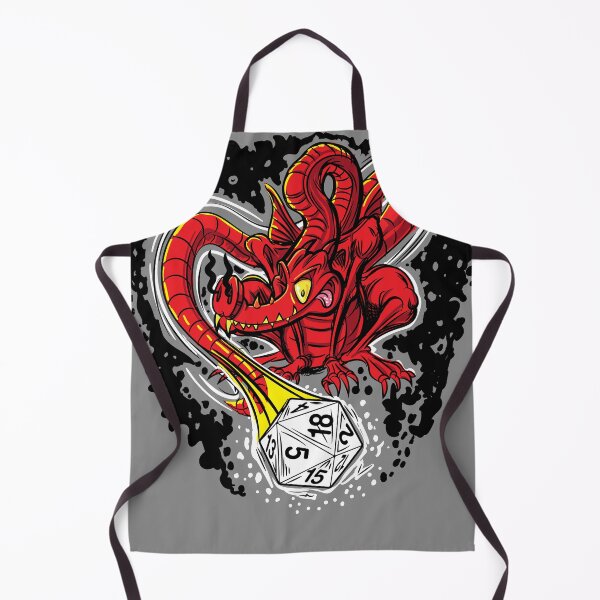 Item preview, Dragon rolling a 20 sided Die by eShirtLabs designed and sold by eShirtLabs.