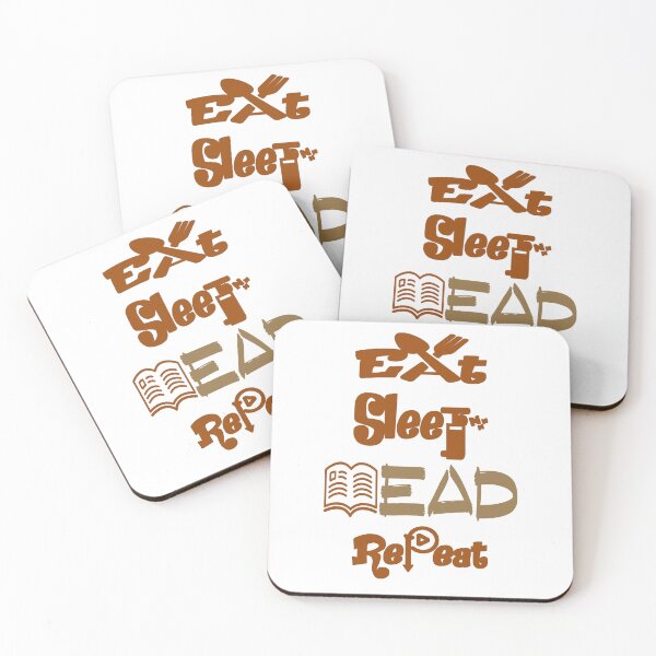 Item preview, Eat sleep read repeat,  designed and sold by Chakilogy.