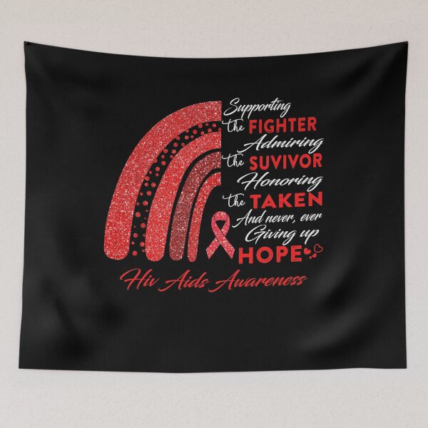 Item preview, Hiv Aids Warrior Supporting Fighter Hiv Aids Awareness designed and sold by Gillosina.