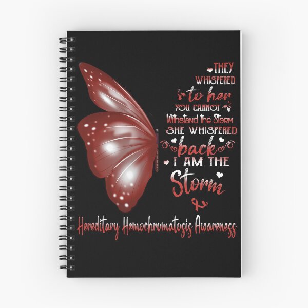 Item preview, She Whispered Back I Am The Storm Hereditary Hemochromatosis Awareness Butterfly designed and sold by frechettee.