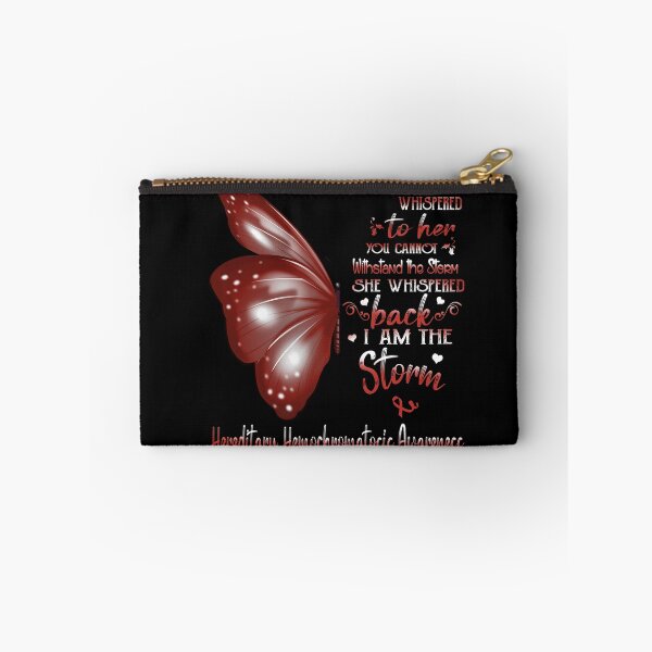 Item preview, She Whispered Back I Am The Storm Hereditary Hemochromatosis Awareness Butterfly designed and sold by frechettee.