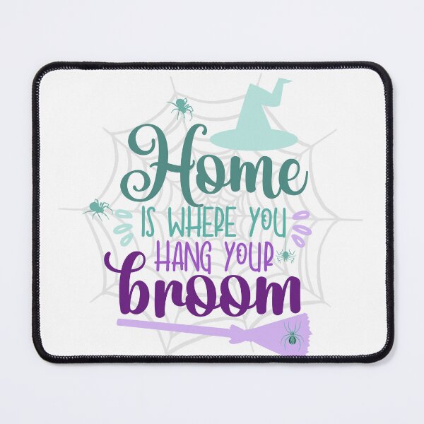 Item preview, Home Is Where You Hang Your Broom - Spooky Halloween designed and sold by Vero De.