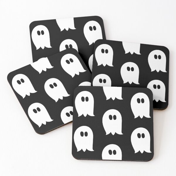 Item preview, Cute ghost cartoon in a black frame designed and sold by AngelDawnDesign.