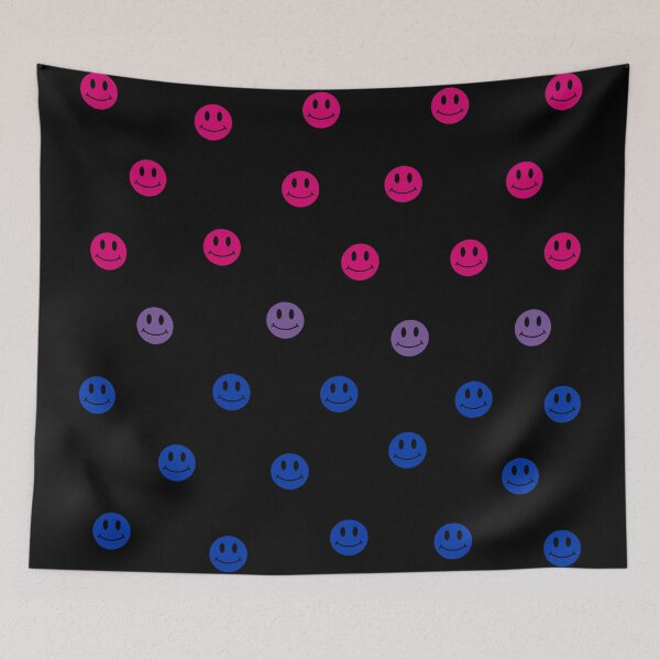 Item preview, Bisexual Smiley Faces designed and sold by DrunkPolarBear.