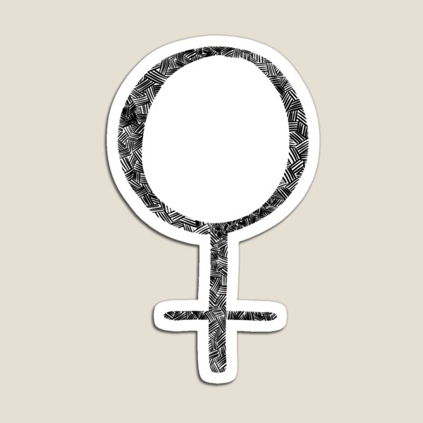 Hatchwork Sign of Venus Magnet