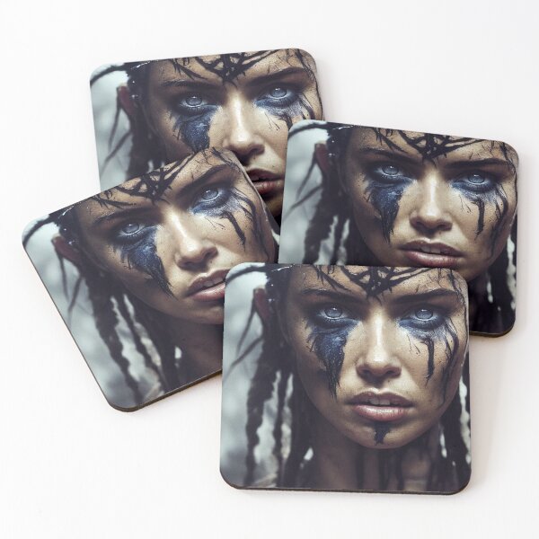 Item preview, Viking  Woman Warrior Princess – Female Portrait Of A Viking  Woman Princess Warrior |Midjourney AI Generated Art designed and sold by MadeByRobots.
