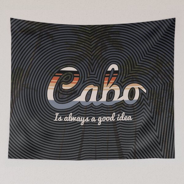 Item preview, Cabo Mexico Blanket Palms Black designed and sold by joelmyoung.